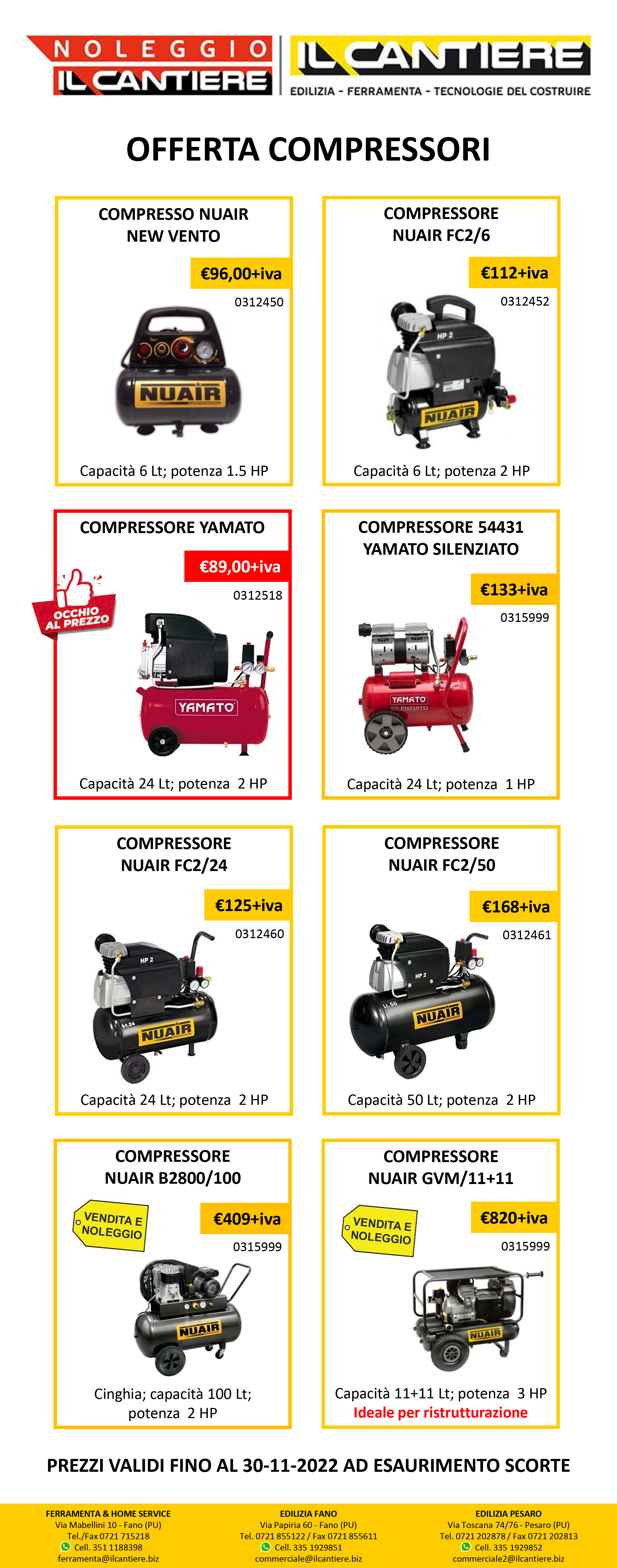 PROMO COMPRESSORI 10-10-2022