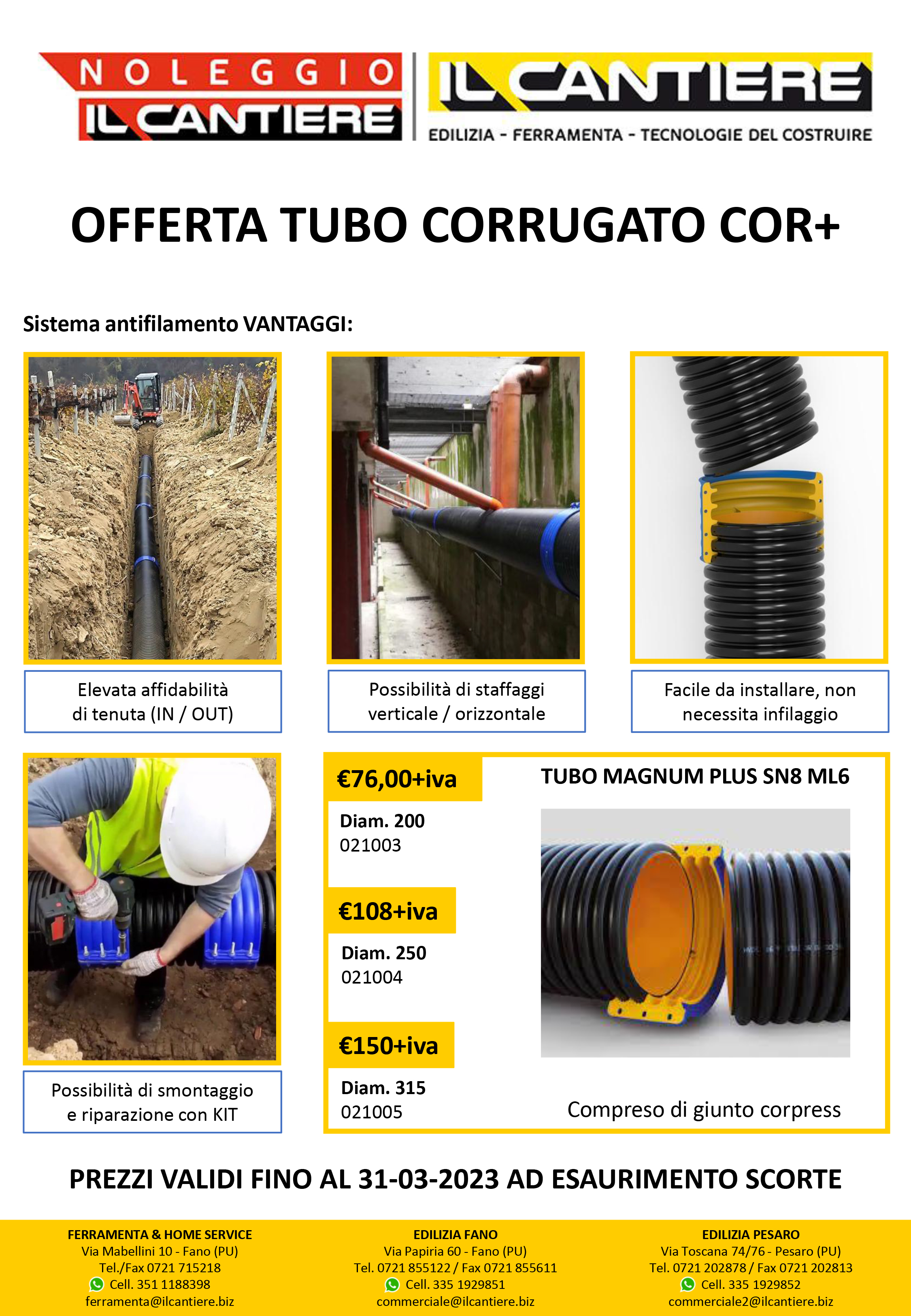 VOLANTINO TUBO CORRUGATO 13-02-2023