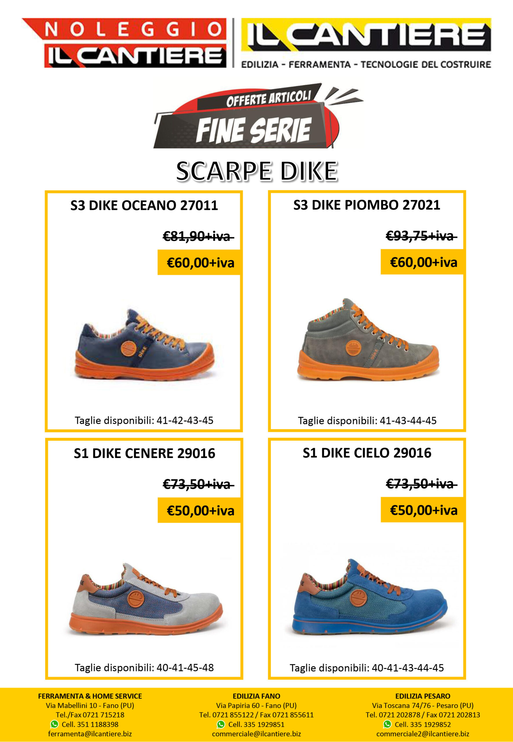 Promo SCARPE DIKE 15-04-2024