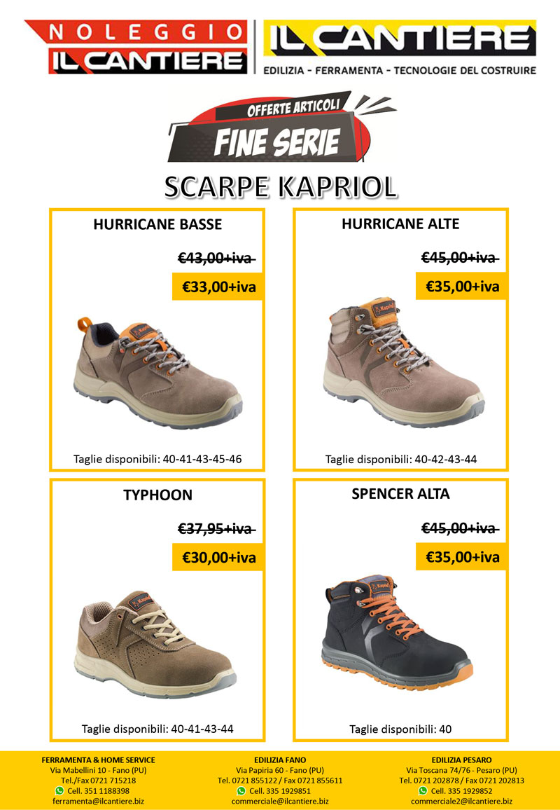 Promo SCARPE KAPRIOL 22-04-2024