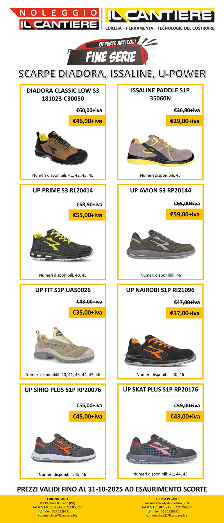 PROMO SCARPE ANTINFORTUNISTICA 15-09-2025