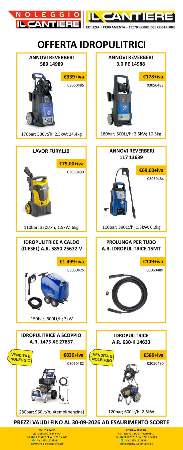 PROMO IDROPULITRICI 20-07-2026