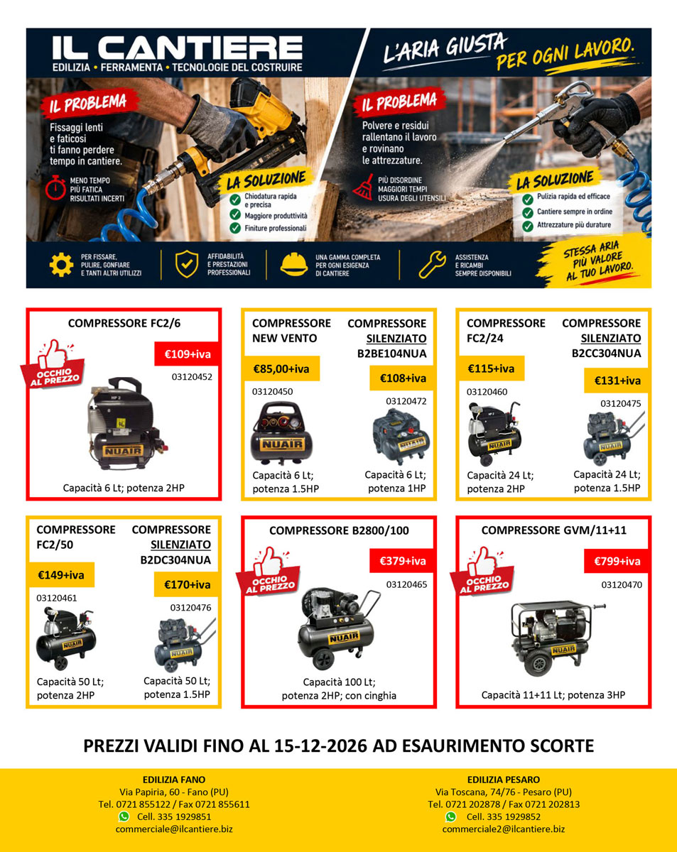 PROMO COMPRESSORI 21-09-2026