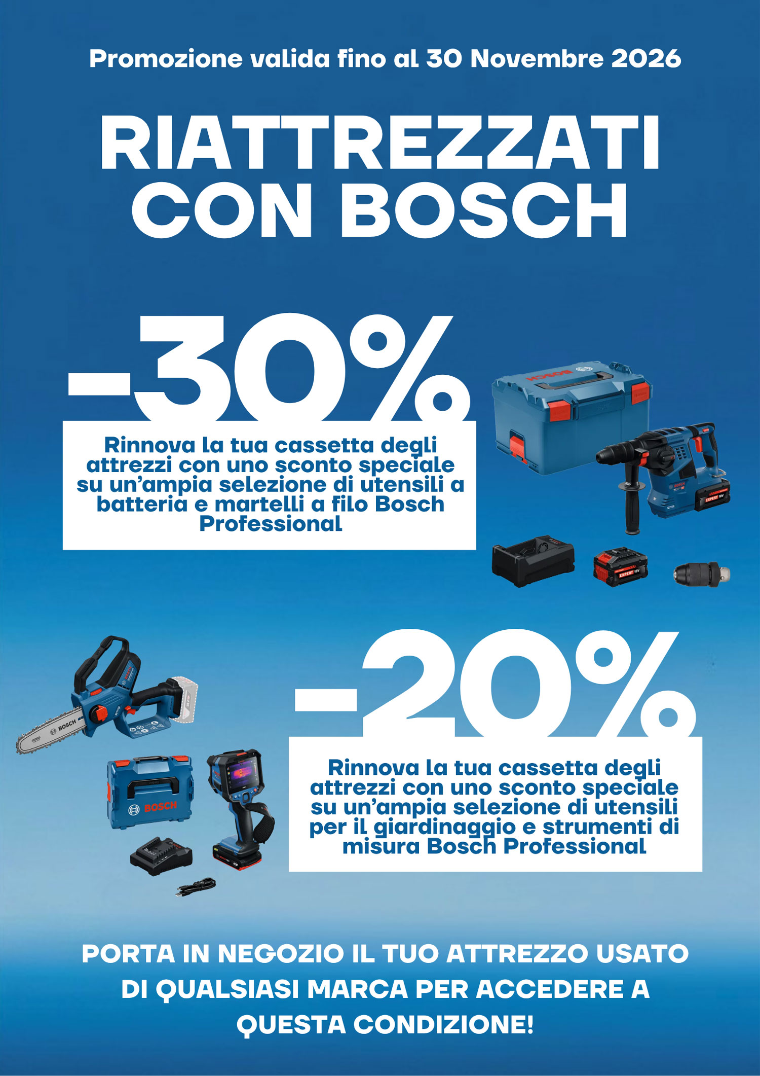 PROMO BOSCH RIATTREZZATI 26-10-2026